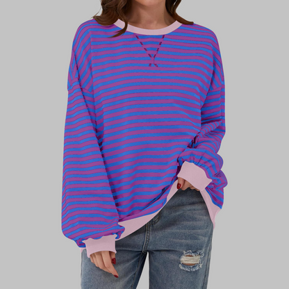 Pull Femme Oversize Coton Confort Coupe Décontractée