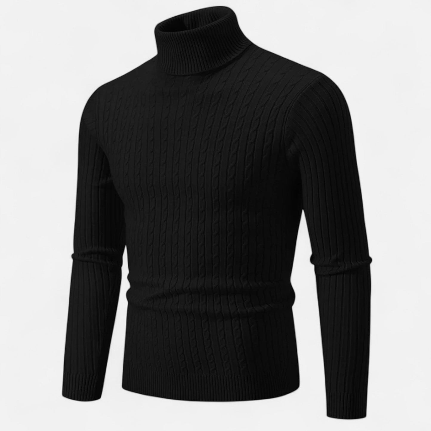 Pull Homme Laine Mérinos Col Rond Brun Chaud