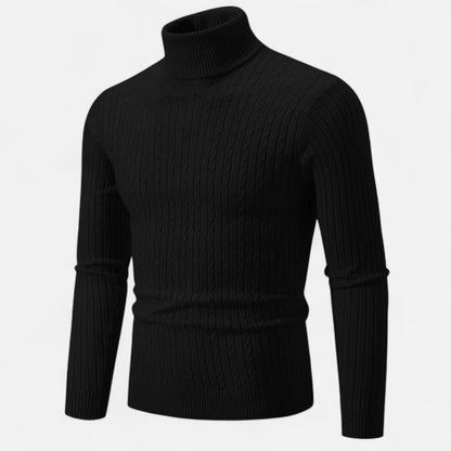 Pull Homme Laine Mérinos Col Rond Brun Chaud