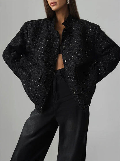 Veste de Soirée Pailletée Chic Femme - PanierRoyale
