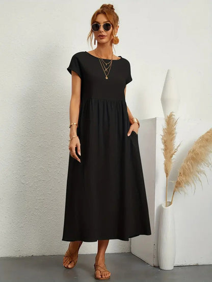 Variant image for Noémie™ – Robe Longue Femme Élégante avec Poches Pratiques et Confort Optimal-21