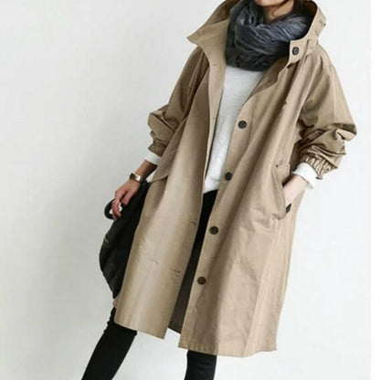 Veste Imperméable Longue Femme pour Pluie avec Capuchon - PanierRoyale