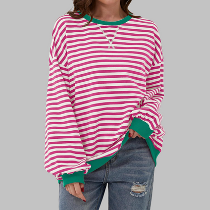 Pull Femme Oversize Coton Confort Coupe Décontractée