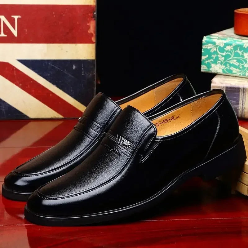 Chaussures Homme Élégantes en Cuir Brun pour Printemps
