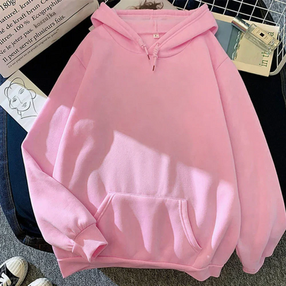 Sweat à Capuche Unisexe Noir avec Poche Zippée