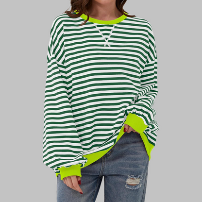 Pull Femme Oversize Coton Confort Coupe Décontractée - PanierRoyale