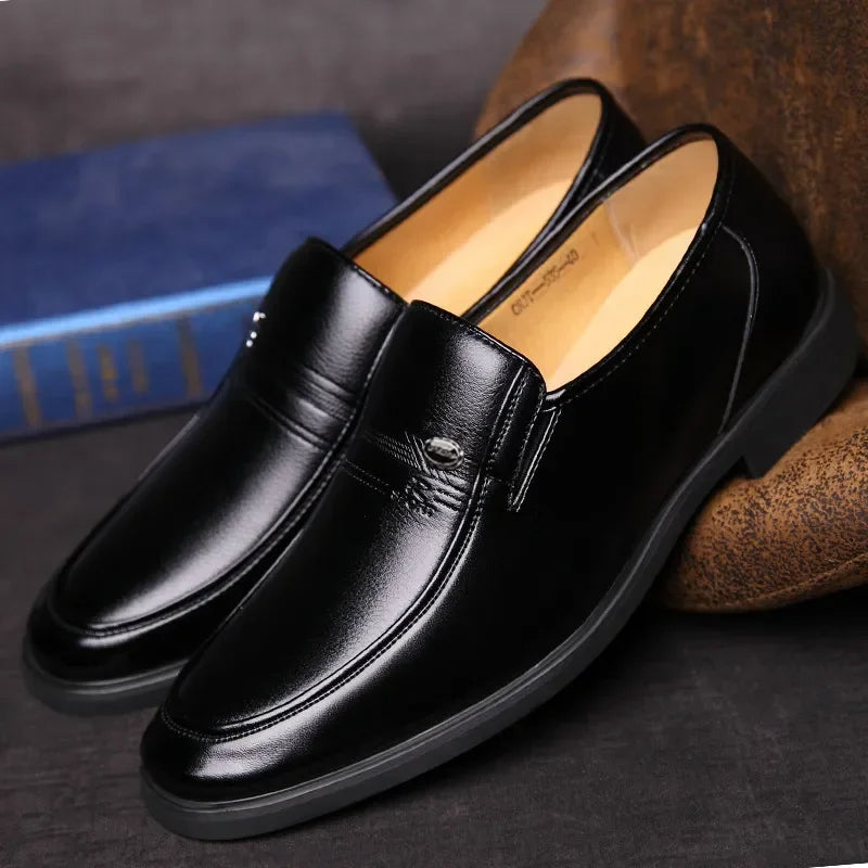 Chaussures Homme Élégantes en Cuir Brun pour Printemps