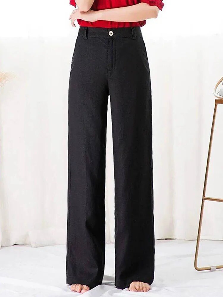 Pantalon Lin Blanc Léger pour Été