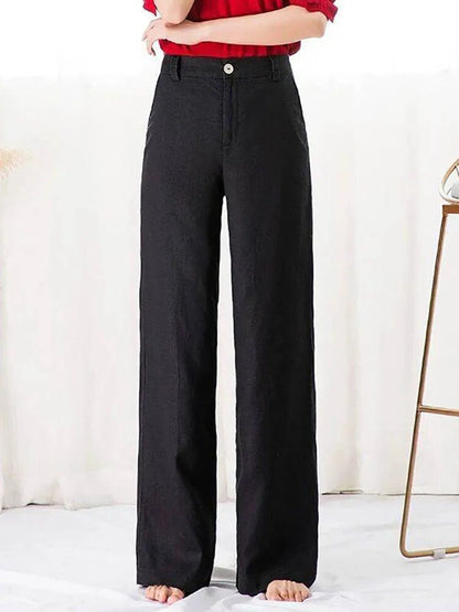 Pantalon Lin Blanc Léger pour Été