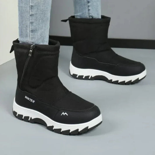 Bottes Femmes Confortables à Fermeture Éclair - PanierRoyale