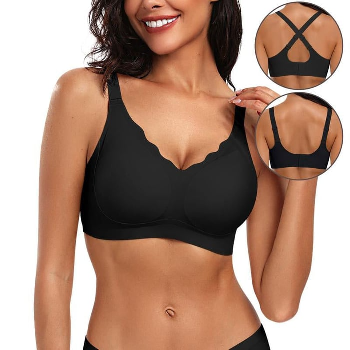 Soutien-gorge Femme Sans Armatures Bords Festonnés Confort Doux