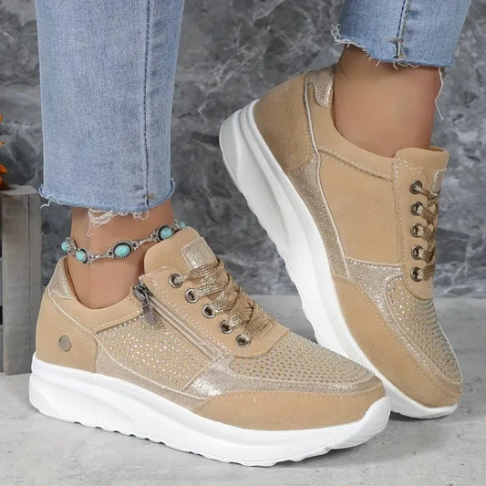 Baskets Mode Femmes à Lacets Éclair - PanierRoyale
