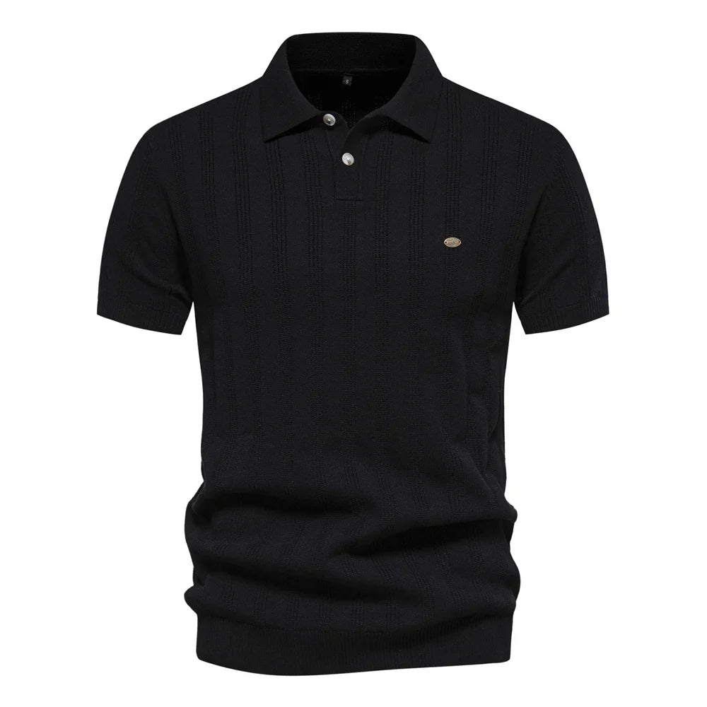 Chemise Polo Rayée Élégante pour Homme
