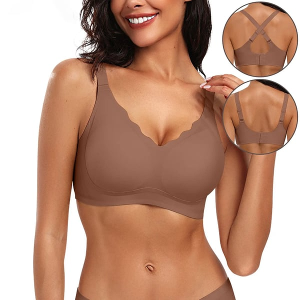 Soutien-gorge Femme Sans Armatures Bords Festonnés Confort Doux
