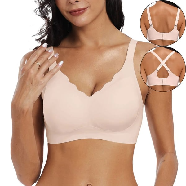 Soutien-gorge Femme Sans Armatures Bords Festonnés Confort Doux