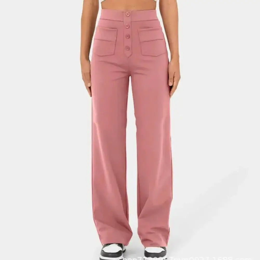 Pantalon Féminin Taille Élégante pour Travail et Soirée