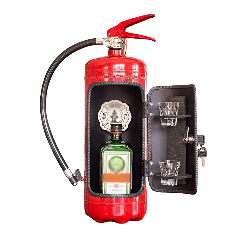 Porte-bouteille Extincteur Décoratif Amusant - PanierRoyale