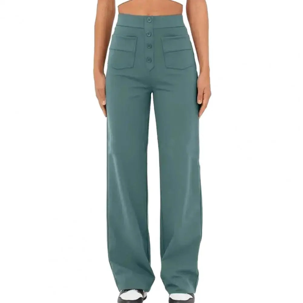 Pantalon Féminin Taille Élégante pour Travail et Soirée