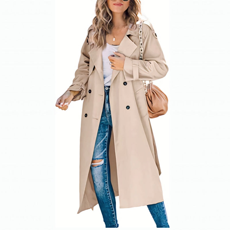 Manteau Trench Féminin Élégant pour Femme