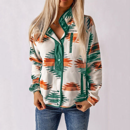 Veste Femme Polaire Tissu Doux Coupe Casual Manches Longues