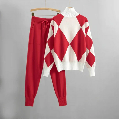 Tenue Détente Femme Col Roulé et Jogging Molleton