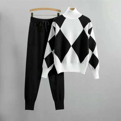 Tenue Détente Femme Col Roulé et Jogging Molleton