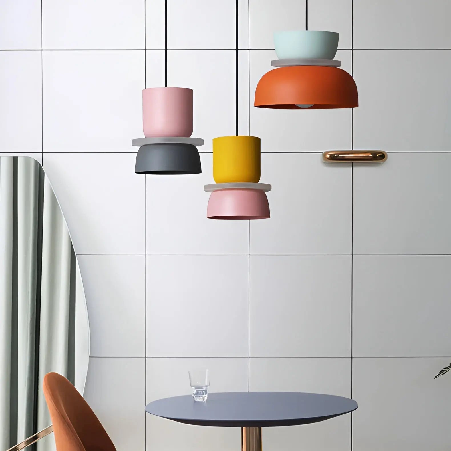 MaxColor | Bunte und elegante Macaron LED-Pendelleuchte Zendoo.de