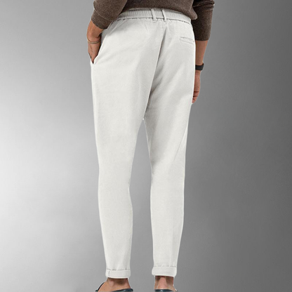 Pantalon Chino Élastique avec Cordons de Serrage