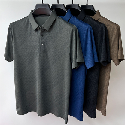 Chemise Polo en Soie Homme avec Motif - Luxe et Confortable