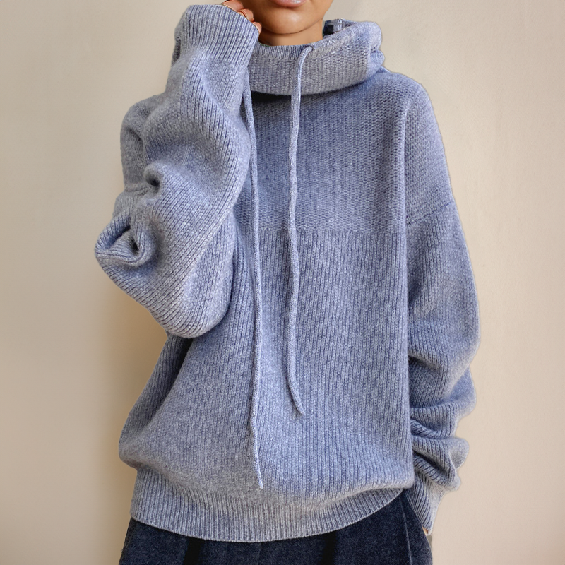 Sweat à capuche femme vert foncé confortable