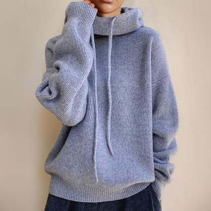 Pull Col Roulé Oversize En Cachemire Pour Femme | Hiver