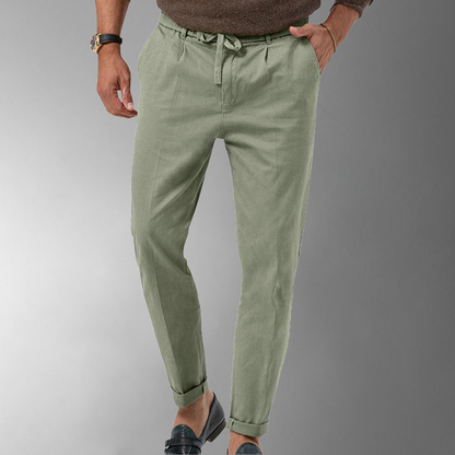 Pantalon Chino Élastique avec Cordons de Serrage