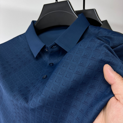 Chemise Polo en Soie Homme avec Motif - Luxe et Confortable