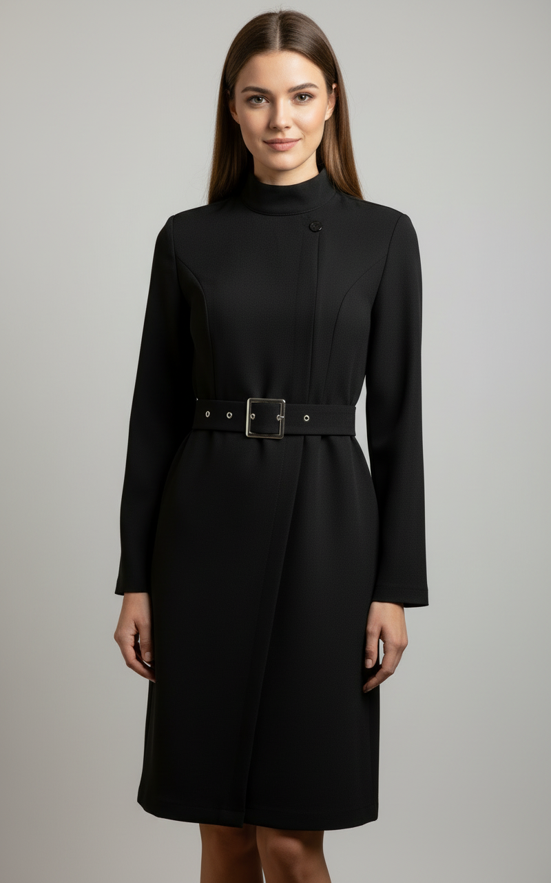 Robe Hiver Chic avec Ceinture pour Femme - BerlinGlamour