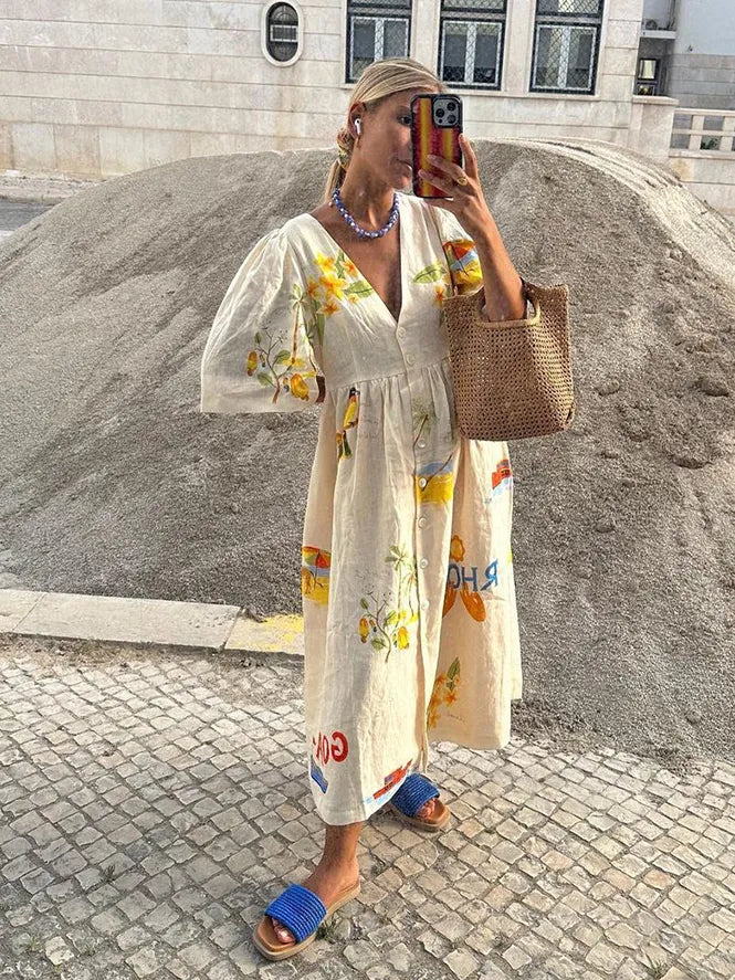 Robe de Plage Été Légère et Décontractée pour Femme - PanierRoyale