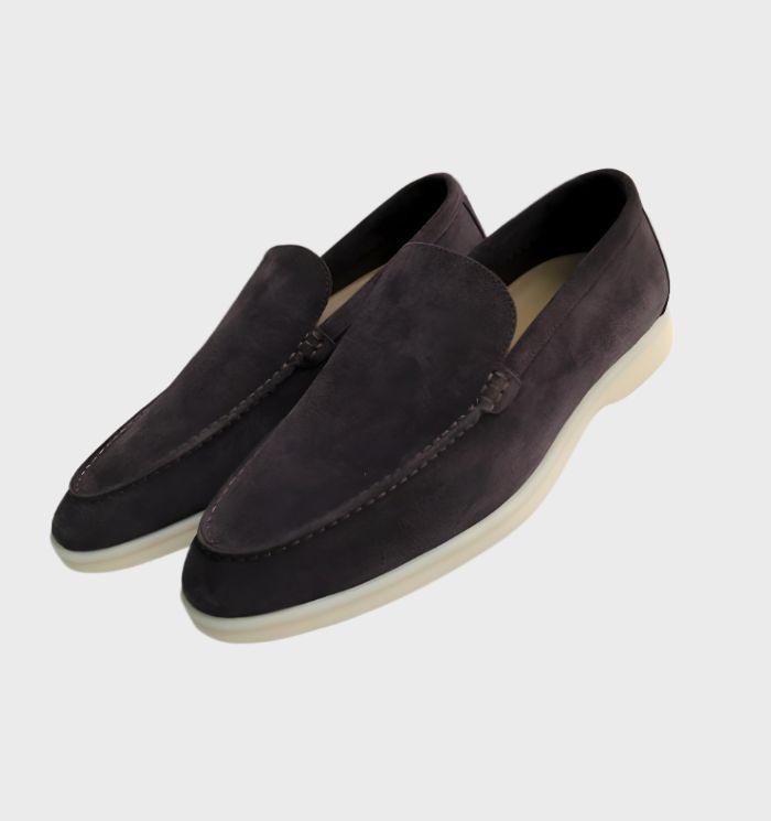 Mocassins Homme Cuir Italien Brun Classique
