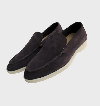 Mocassins Homme Cuir Italien Brun Classique