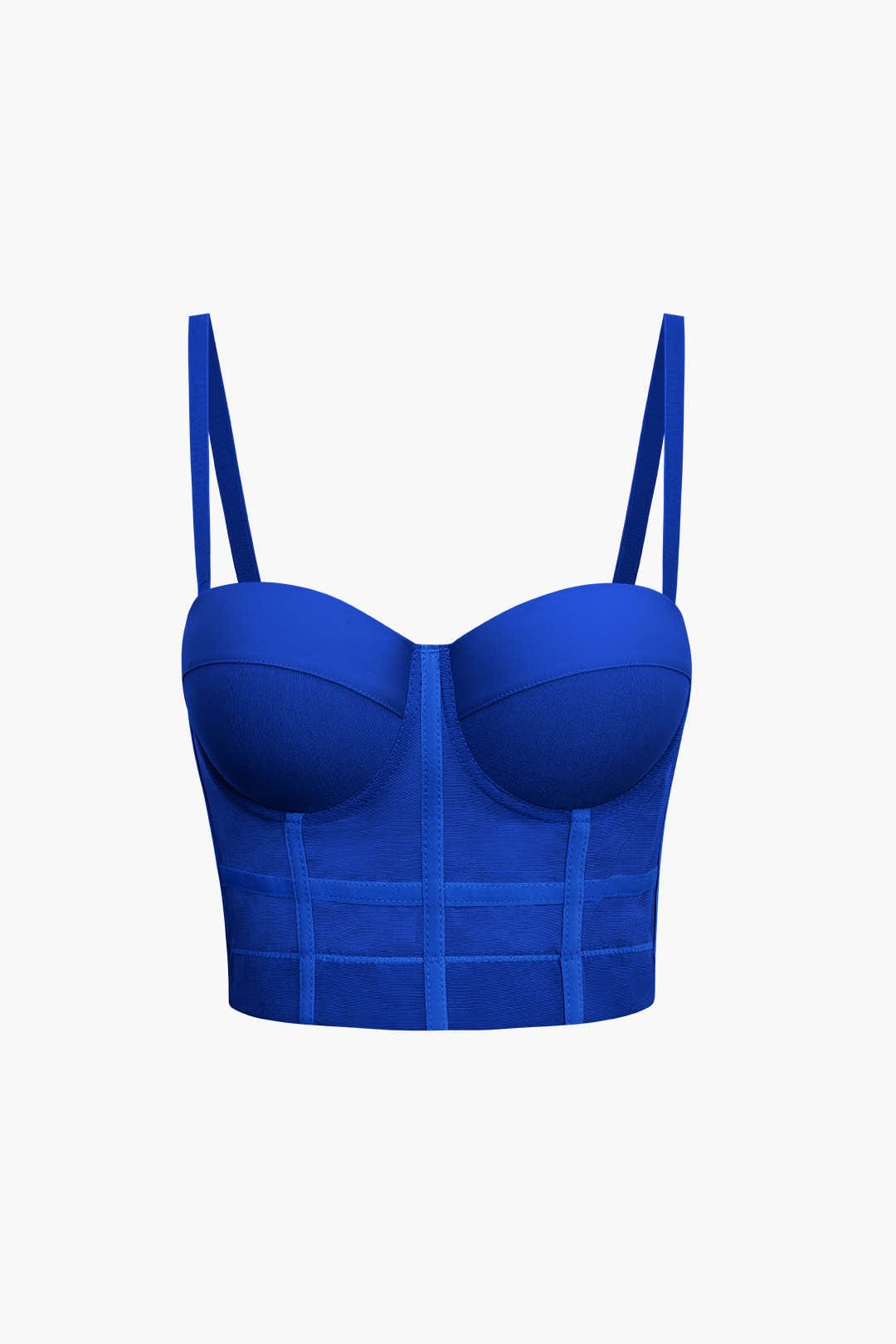 Bustier Top Push-Up avec Coupes Balconnets et Dentelle