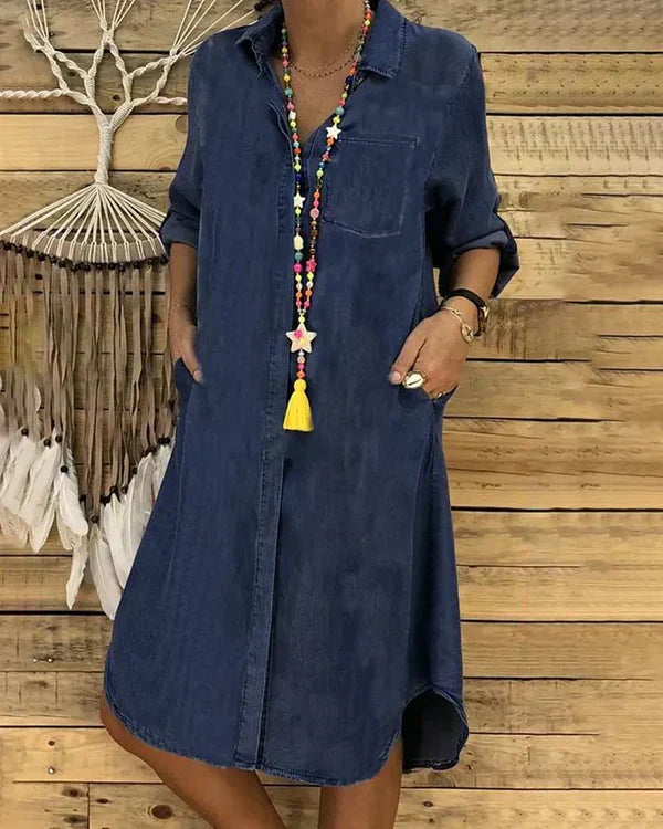 Robe Jean Décontractée et Confortable pour Femme