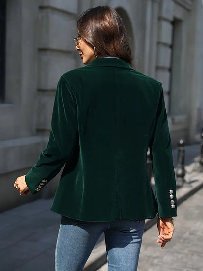 Blazer Femme Classique à Un Bouton Élégant