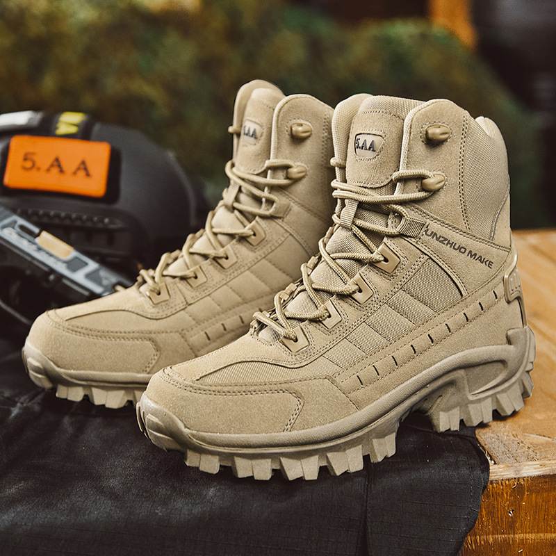 Bottines de randonnée homme cuir robuste brun