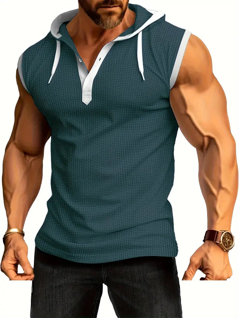 Débardeur Homme à Capuche Sport