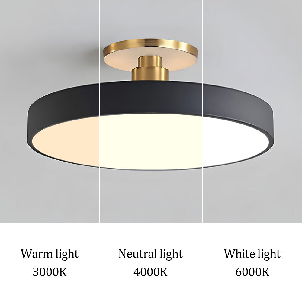 Lampe Plafond LED Or Moderne Élégante