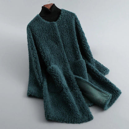 Manteau Femme Hiver Chic à Col Oversize