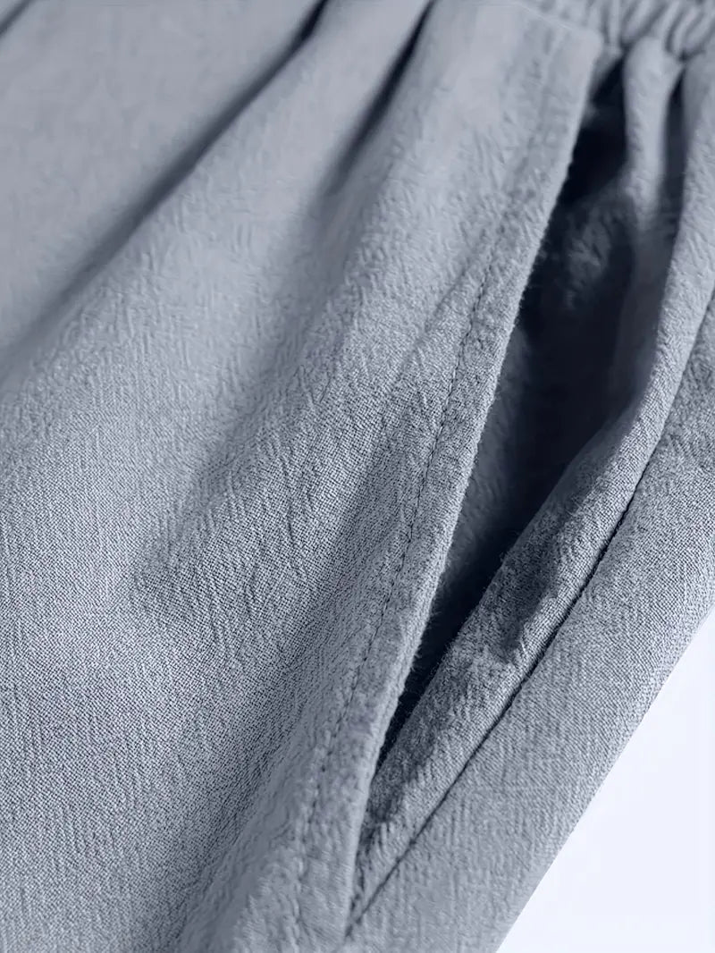 Shorts Homme Décontractés Été avec Cordelière et Tissu Doux
