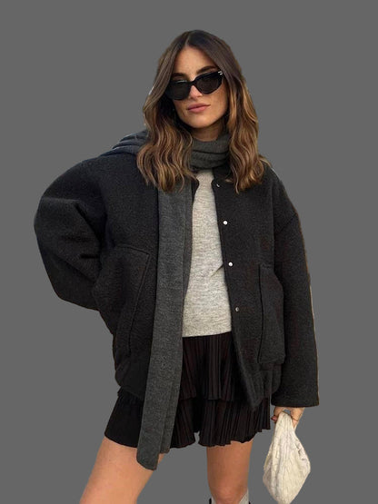 Blouson femme décontracté oversize confortable