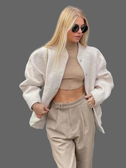 Blouson femme décontracté oversize confortable