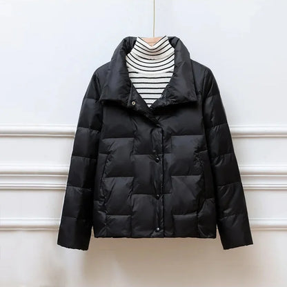 Veste Hiver Femme Douce et Chaude avec Broderie Élégante