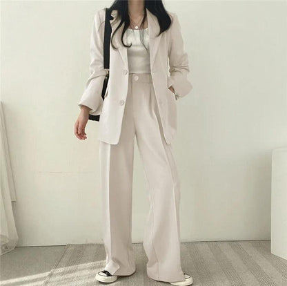 Costume Femme Tailleur 2 Pièces avec Blazer Long