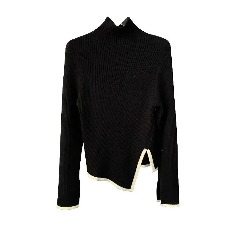 Pull à Col Roulé Femme Classique